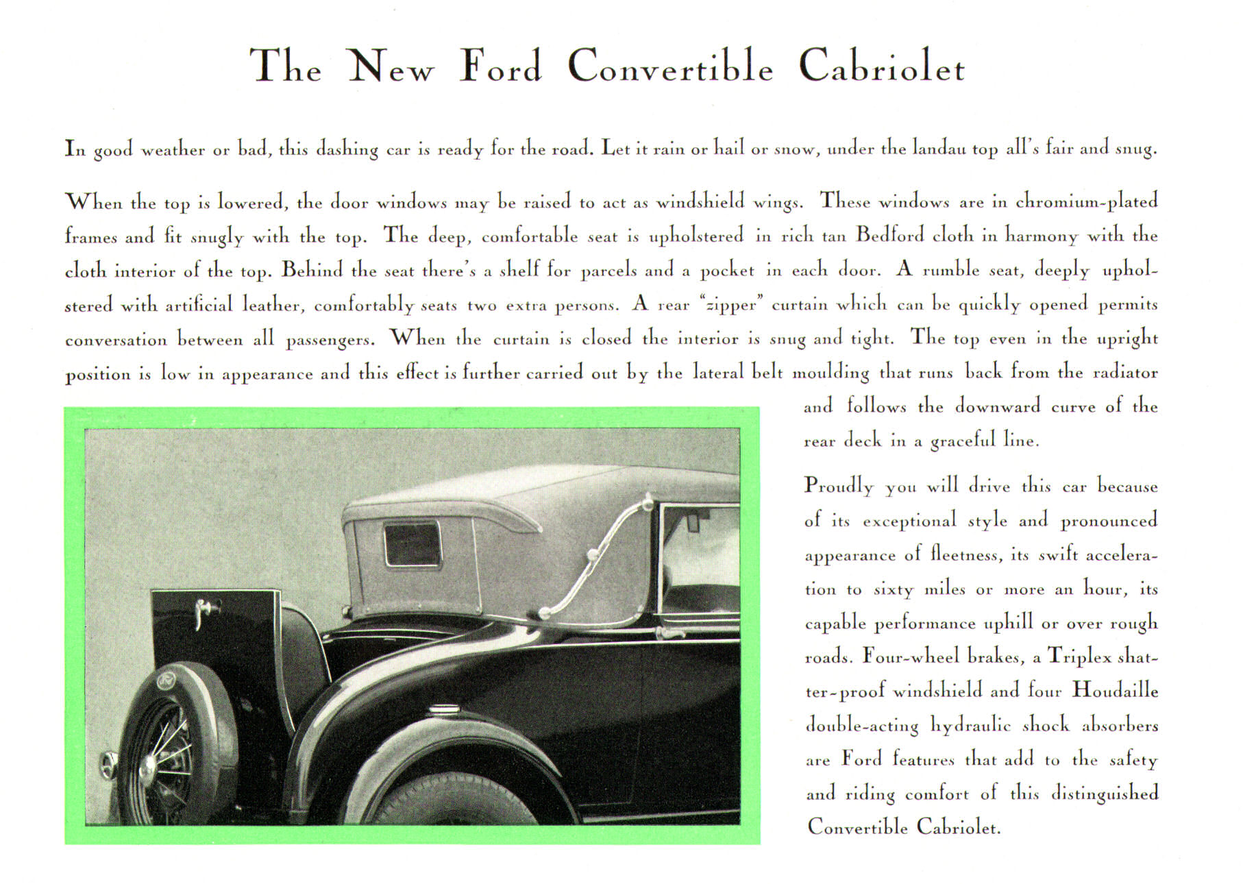 1930 Ford Brochure Page 11